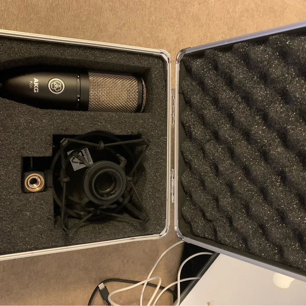 Studio equipment for recording music
